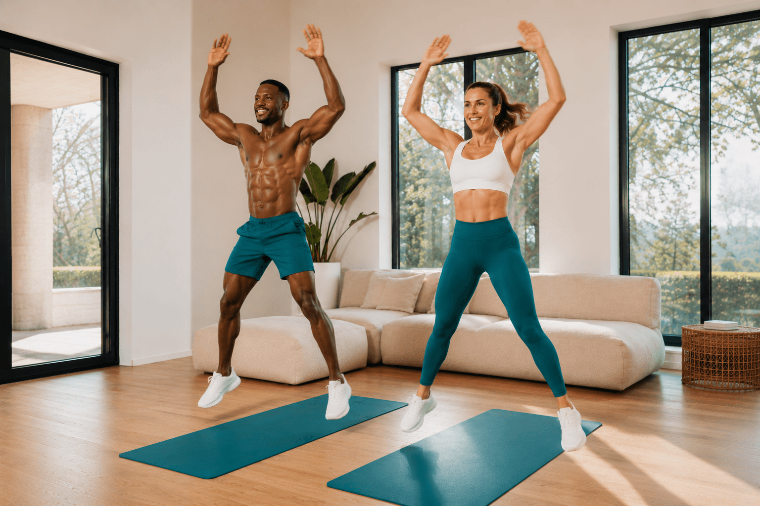Cardio home workout — follow-along bodyweight training from Sanook Fit.